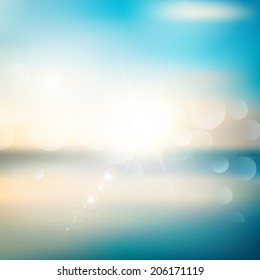 Abstract background with a summer theme