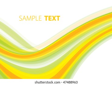 Abstract background with summery wave. Vector