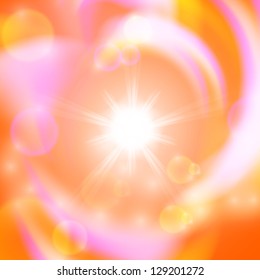 Abstract background with sun. EPS10 vector.