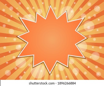 abstract background with sun rays beams and splash star