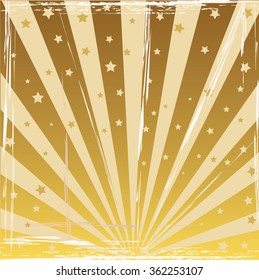 Abstract background with sunbeams, vector