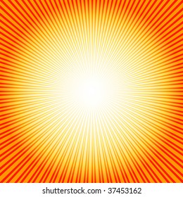 Abstract  background with sunburst (vector)