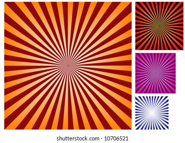 Abstract background sunrays VECTOR (See Jpeg Also In My Portfolio)