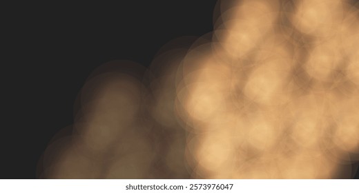 Abstract background of sunset colored bokeh at the shore. vektor