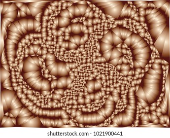 Abstract background with surface curved like a lot of bubbles. Bumpy texture. Vector clip art.