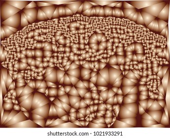Abstract background with surface curved like a lot of bubbles. Bumpy texture. Vector clip art.