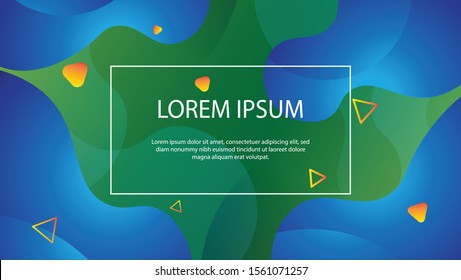 Abstract background with a sweet blend of blue and green