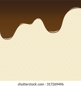 abstract background sweet brown chocolate, cake background vector illustration