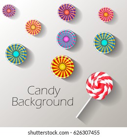 Abstract background with sweets