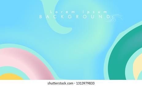 abstract background swirl colorful circle wave vector on eps 10
