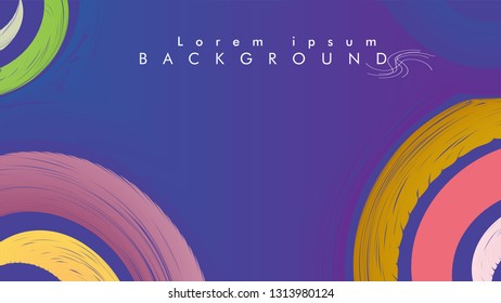 abstract background swirl colorful circle wave vector on eps 10