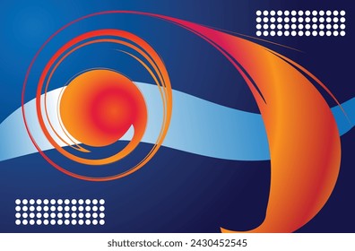 abstract background swirl mode with strong color