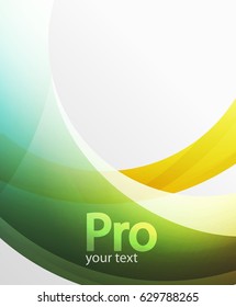 Abstract background, swirl wave line template. Vector layout template for your message or presentation wallpaper