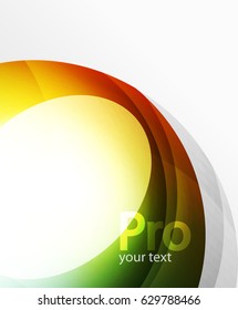 Fundo abstrato, modelo de linha de onda de espiral. Modelo de layout de vetor para seu papel de parede de mensagem ou apresentação