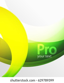 Fondo abstracto, plantilla de línea de onda giratoria. Plantilla de diseño de vectores para su fondo de pantalla de mensaje o presentación