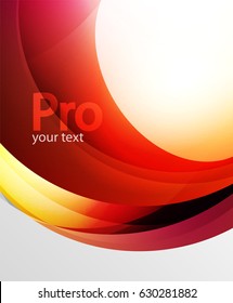 Abstract background, swirl wave line template. Vector layout template for your message or presentation wallpaper