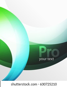 Abstract background, swirl wave line template. Vector layout template for your message or presentation wallpaper