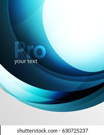 Abstract background, swirl wave line template. Vector layout template for your message or presentation wallpaper