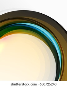 Abstrakter Hintergrund, wirbellose Wellenlinienvorlage. Vektorlayoutvorlage für Ihre Nachricht oder Ihr Bildschirmhintergrund