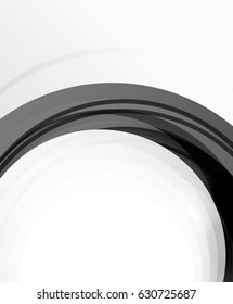 Abstract background, swirl wave line template. Vector layout template for your message or presentation wallpaper