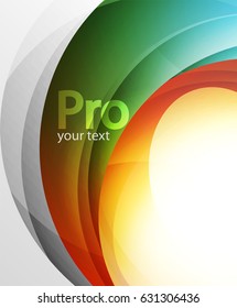 Abstract background, swirl wave line template. Vector layout template for your message or presentation wallpaper