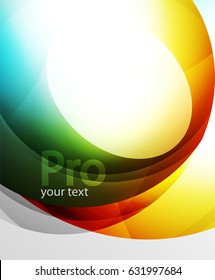 Abstract background, swirl wave line template. Vector layout template for your message or presentation wallpaper