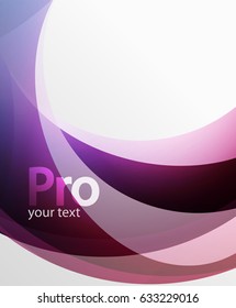 Abstract background, swirl wave line template. Vector layout template for your message or presentation wallpaper