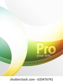 Abstract background, swirl wave line template. Vector layout template for your message or presentation wallpaper