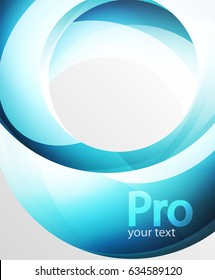 Abstract background, swirl wave line template. Vector layout template for your message or presentation wallpaper