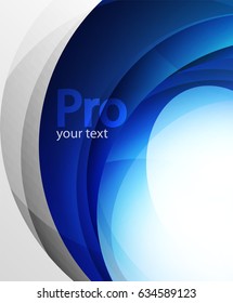 Abstract background, swirl wave line template. Vector layout template for your message or presentation wallpaper