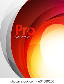 Abstract background, swirl wave line template. Vector layout template for your message or presentation wallpaper
