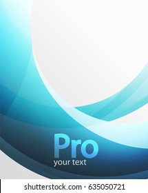 Abstract background, swirl wave line template. Vector layout template for your message or presentation wallpaper