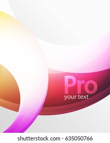 Fondo abstracto, plantilla de línea de onda giratoria. Plantilla de diseño de vectores para su fondo de pantalla de mensaje o presentación