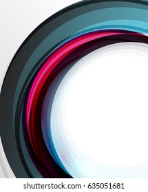 Abstract background, swirl wave line template. Vector layout template for your message or presentation wallpaper