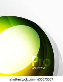 Abstract background, swirl wave line template. Vector layout template for your message or presentation wallpaper