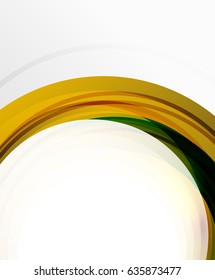 Fondo abstracto, plantilla de línea de onda giratoria. Plantilla de diseño de vectores para su fondo de pantalla de mensaje o presentación