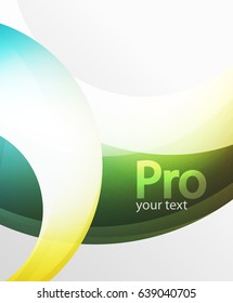 Abstract background, swirl wave line template. Vector layout template for your message or presentation wallpaper