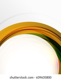 Abstract background, swirl wave line template. Vector layout template for your message or presentation wallpaper