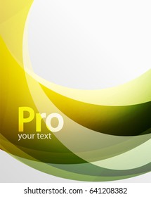 Abstract background, swirl wave line template. Vector layout template for your message or presentation wallpaper