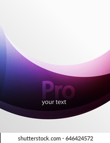 Abstract background, swirl wave line template. Vector layout template for your message or presentation wallpaper