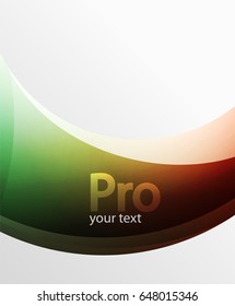 Fondo abstracto, plantilla de línea de onda giratoria. Plantilla de diseño de vectores para su fondo de pantalla de mensaje o presentación