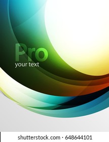 Abstract background, swirl wave line template. Vector layout template for your message or presentation wallpaper