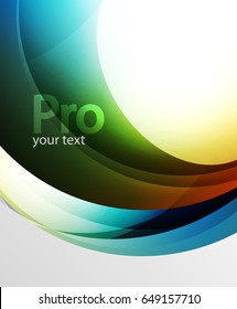 Abstract background, swirl wave line template. Vector layout template for your message or presentation wallpaper