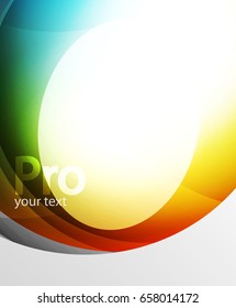 Abstract background, swirl wave line template. Vector layout template for your message or presentation wallpaper