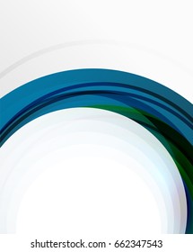 Abstract background, swirl wave line template. Vector layout template for your message or presentation wallpaper