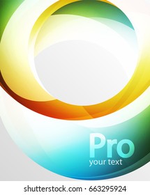 Abstract background, swirl wave line template. Vector layout template for your message or presentation wallpaper