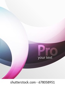 Abstract background, swirl wave line template. Vector layout template for your message or presentation wallpaper