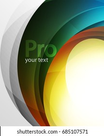 Abstract background, swirl wave line template. Vector layout template for your message or presentation wallpaper