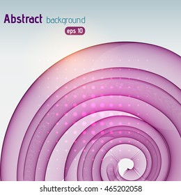 Abstract background with swirl waves. Eps 10 vector illustration. Purple, pink colors. 