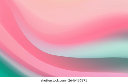 Abstract background with swirling candy cloud hues.